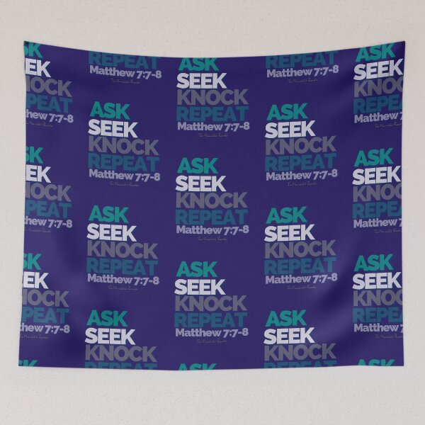 Item preview, Ask Seek, Knock Repeat - Dark Purple designed and sold by TheReporter1.
