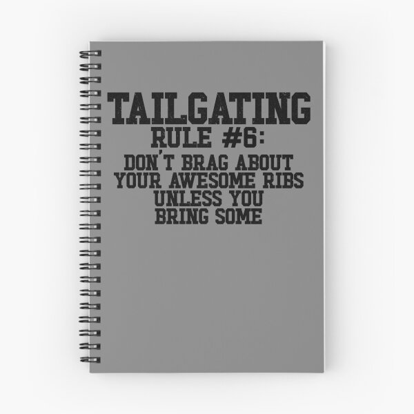Item preview, Funny Tailgating Rules Don't Brag About Your BBQ Ribs Gear designed and sold by DynamicDesign.