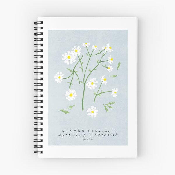 Item preview, german chamomile botanical print - summer flowers collection designed and sold by Lizzy Doe.
