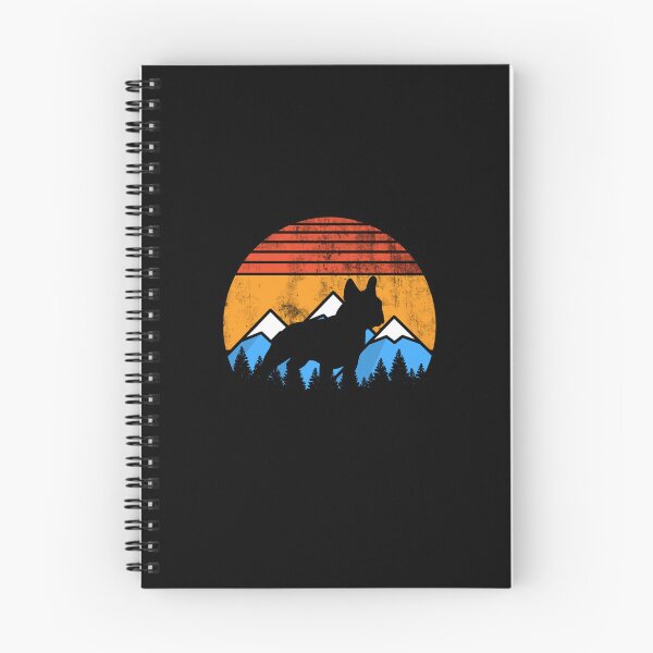 Item preview, Distressed Vintage Sunset Mountains Happy Frenchie Gift designed and sold by Guarddogdrive.