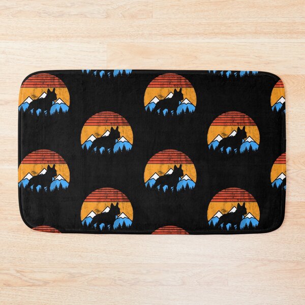 Item preview, Distressed Vintage Sunset Mountains Happy Frenchie Gift designed and sold by Guarddogdrive.