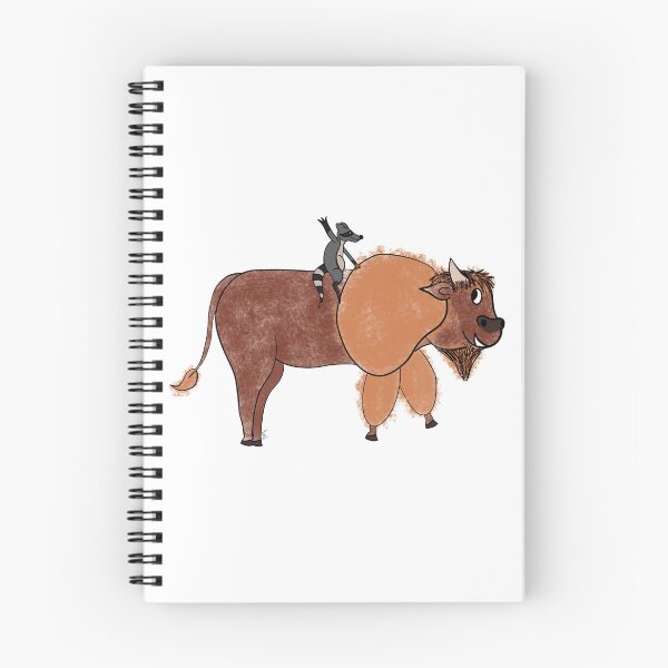 Item preview, love story of a bison and a raccoon designed and sold by Mohes-art.