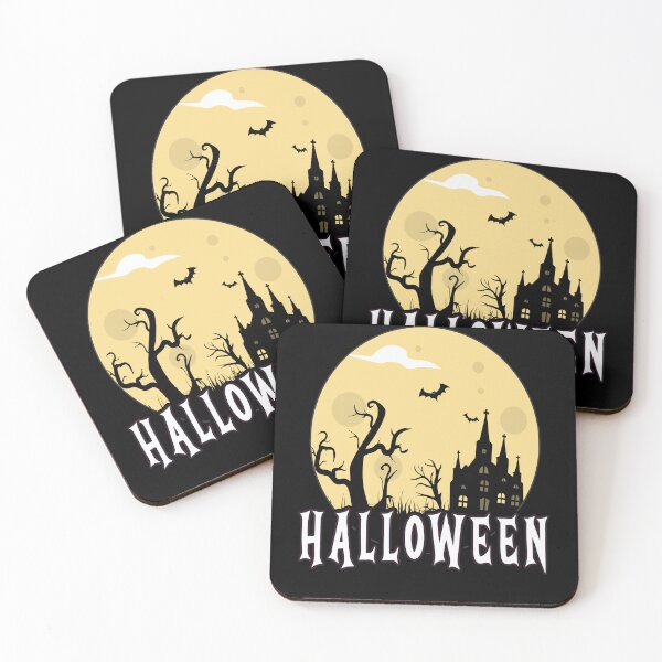 Item preview, Womens Spoky Scary Halloween Moon Men Evil Bats Haunted House designed and sold by Countrysmart.
