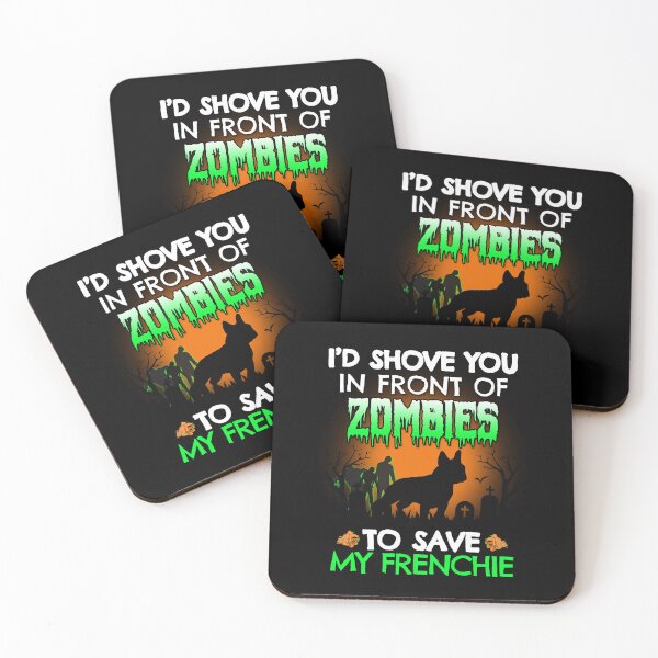 Item preview, Funny Frenchie Zombie Shove Halloween Dog Gift designed and sold by Guarddogdrive.