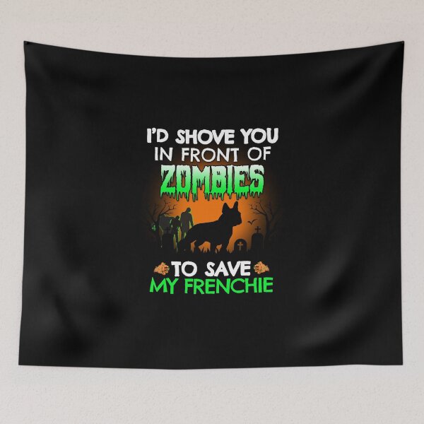 Item preview, Funny Frenchie Zombie Shove Halloween Dog Gift designed and sold by Guarddogdrive.