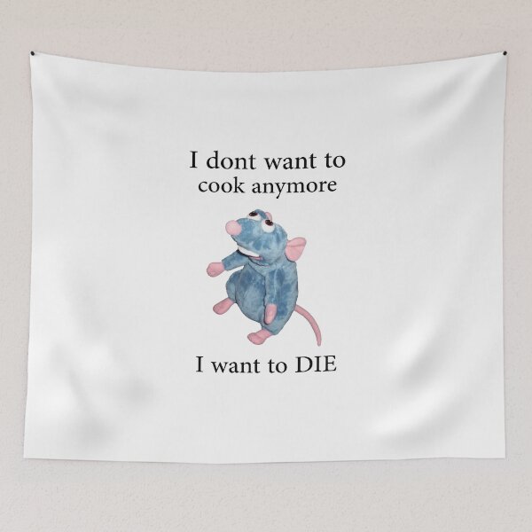 Item preview, i dont want to cook anymore i want to die designed and sold by Cute Shark.