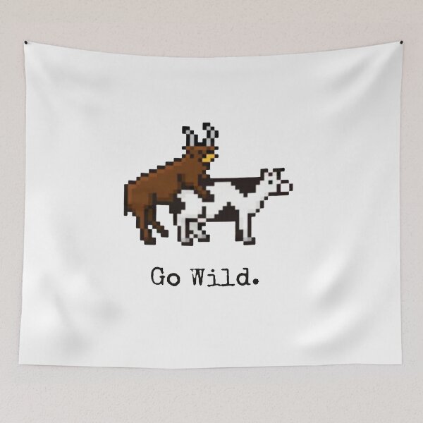 Item preview, COWS GO WILD PIXEL designed and sold by . OPAGANG.