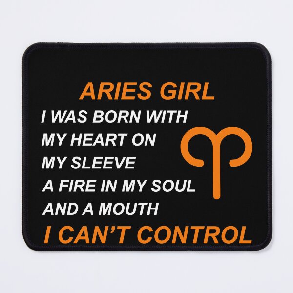 Item preview, Aries Girl I Was Born With My Heart On My Sleeve designed and sold by hoangtrongkhiem.