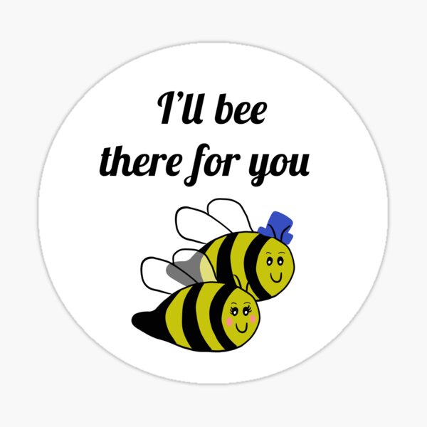 Cute Wholesome Bumble Bee with Beeutiful text | Bee gifts | Bee lover |  Gifts for children | Sticker