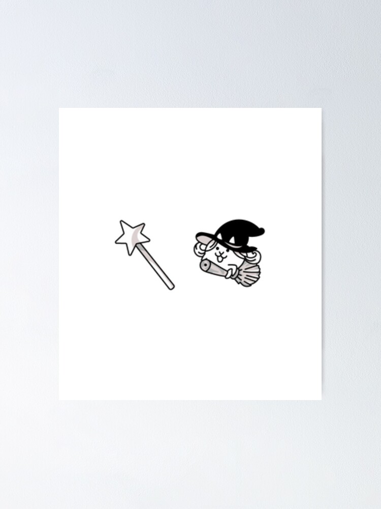 "The Battle Cats Witch Cat Sticker Design funny The Battle Cats Witch