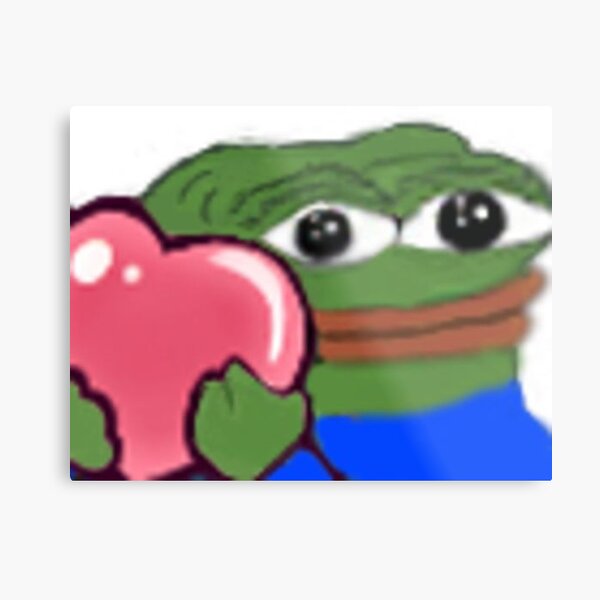 Pepega Funny Stream Emote' Poster, picture, metal print, paint by Husti