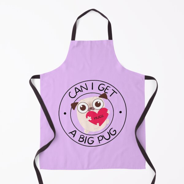 Item preview, Can I Get a Big Pug? Hugging Pug Pun designed and sold by to-esu.