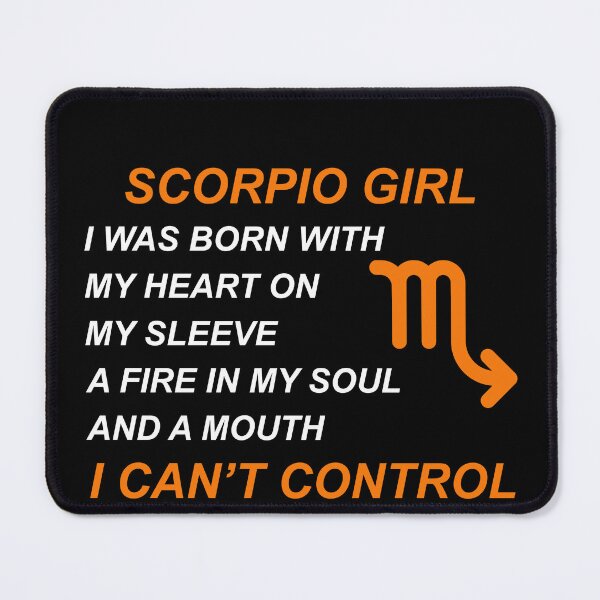 Item preview, Scorpio Girl I Was Born With My Heart On My Sleeve designed and sold by hoangtrongkhiem.