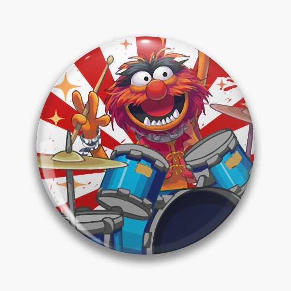 Vista previa del artículo con la obra «Tambor de animales El show de los Muppets», diseñado y vendido por longwordlo.