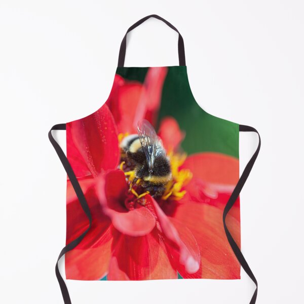 Item preview, Gorgeous Fluffy Bee on Red Flower designed and sold by CyaniRose.