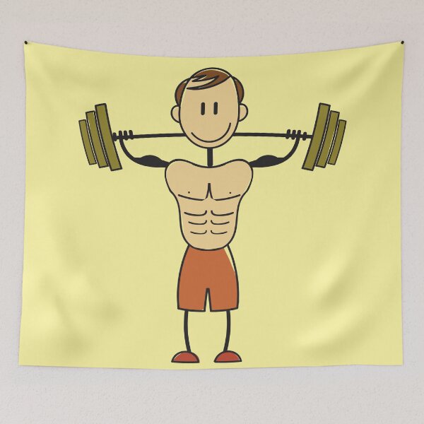Item preview, Man Exercising and Bodybuilding designed and sold by SpecAli.