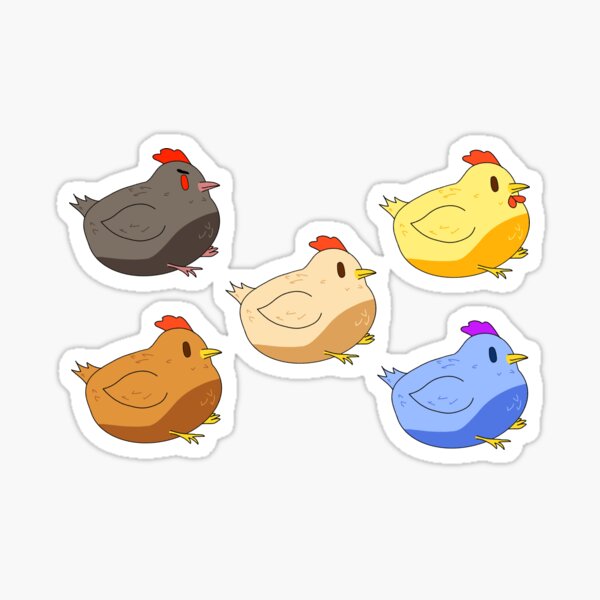 Aperçu de l'œuvre Poulets de Stardew Valley créée et vendue par CottageGremlinn.