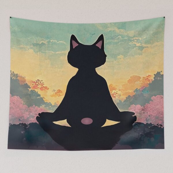Item preview, Meditation Cat designed and sold by MilesJager.