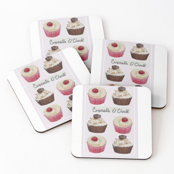 Item preview, Cupcake O' Clock - Watercolor Illustration designed and sold by Malu-Iriarte.