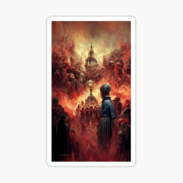 “The pandemonium” Sticker for Sale by NagashArt | Redbubble
