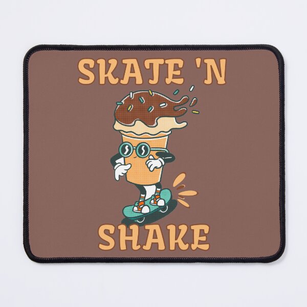 Item preview, Skate and Shake - milkshake on skateboard designed and sold by Sticker-Palace-.