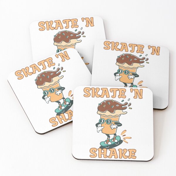 Item preview, Skate and Shake - milkshake on skateboard designed and sold by Sticker-Palace-.