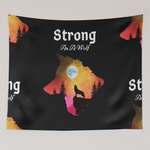 Item preview,  Be Strong As A Wolf  designed and sold by MckinleyArt.
