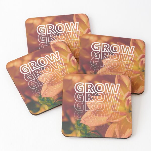 Item preview, GROW (above) - Warm Orange Flowers designed and sold by AliceSLee.