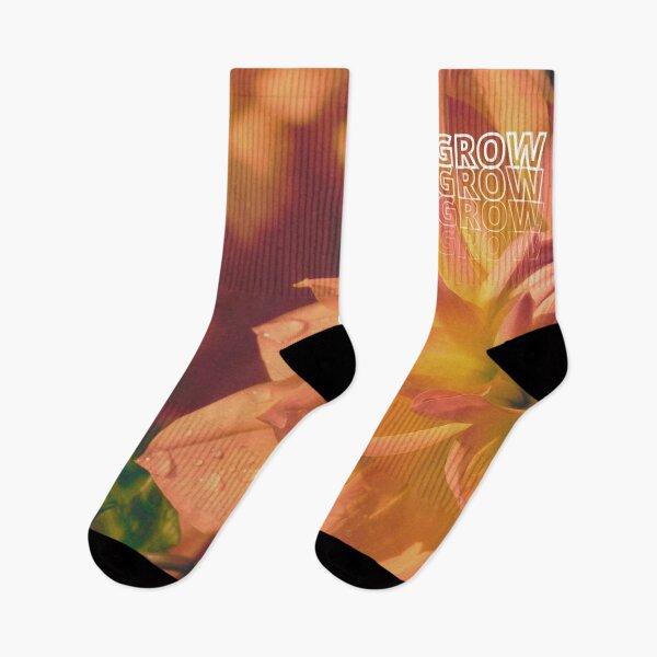 Item preview, GROW (above) - Warm Orange Flowers designed and sold by AliceSLee.