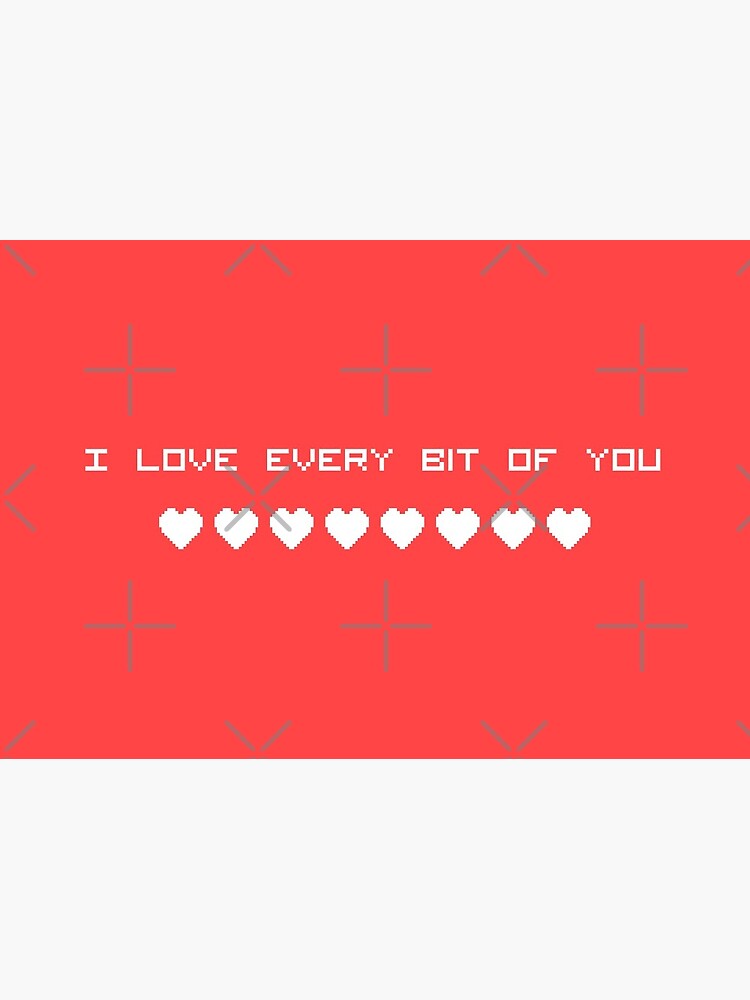 Thumbnail 2 of 2, Greeting Card, 8bit Love designed and sold by Ovidiu Avrămuș.