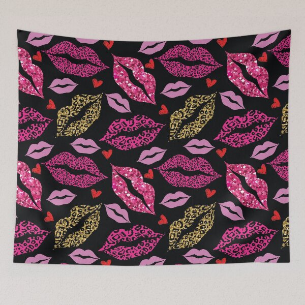 Artikelvorschau, Gitter-Tier und nahtloses Lippenmuster entworfen und verkauft von bolimj.