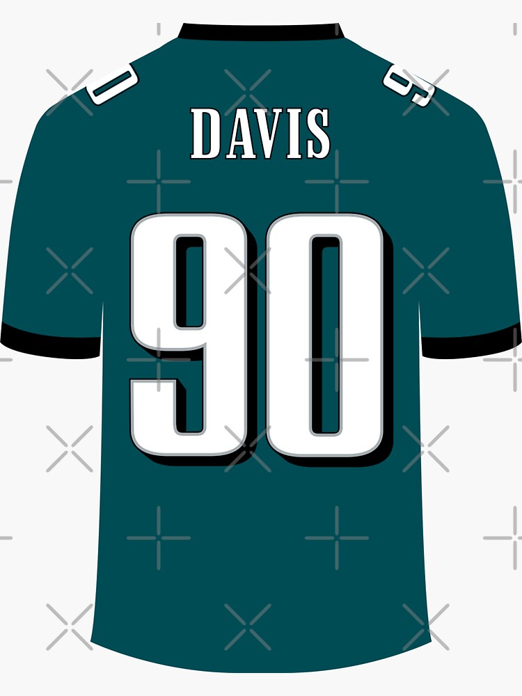 "Jordan Davis Philadelphia Eagles" Sticker for Sale by OnTargetSports