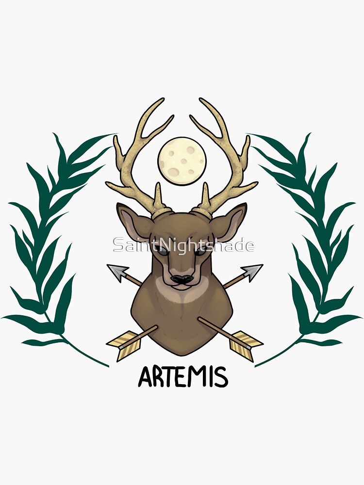 artemis Sticker by Mirksaz-designs