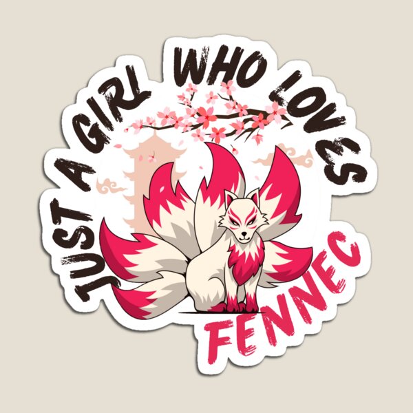 Item preview, Just a girl who loves fennec foxes | japanise  white style  designed and sold by Happiness-pills.