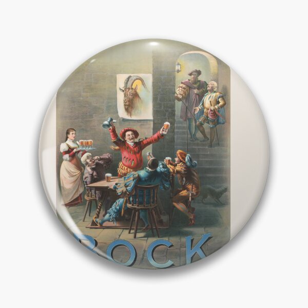 Item preview, Vintage Bock Beer Poster , Bock, ‘Auerbach’s keller’ Henry Jerome Schile -Vintage goat Poster-Bock Beer designed and sold by TeeARTHY.