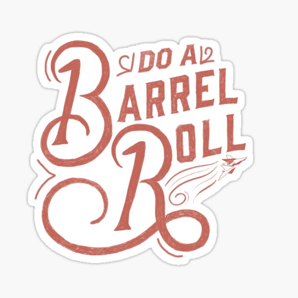 Do a barrel roll! (Bumper Sticker) Spiral Notebook for Sale by