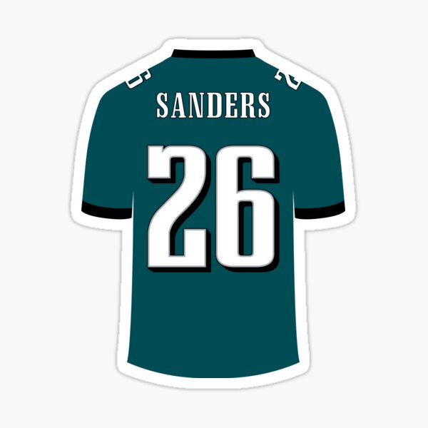 Miles Sanders Away Jersey Sticker for Sale by designsheaven