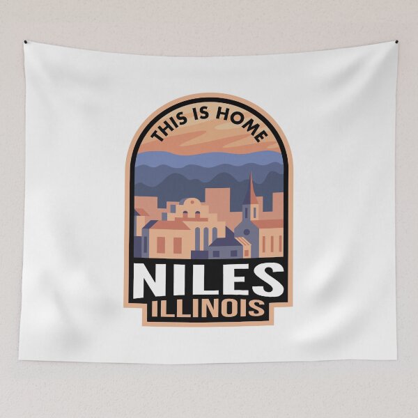 Aperçu de l'œuvre Downtown Niles Illinois This is Home créée et vendue par HalpinDesign.