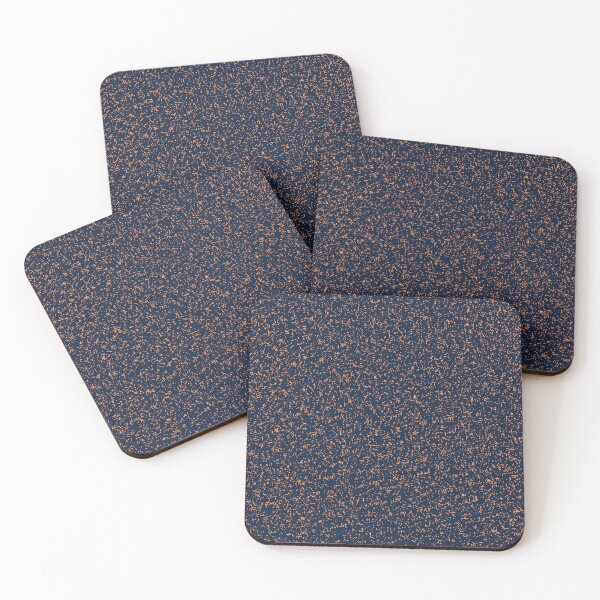 Item preview, Navy and Orange Star Pattern designed and sold by 3hornCreations.