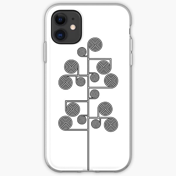 Hypnotic Tree *BLACK* iPhone Soft Case