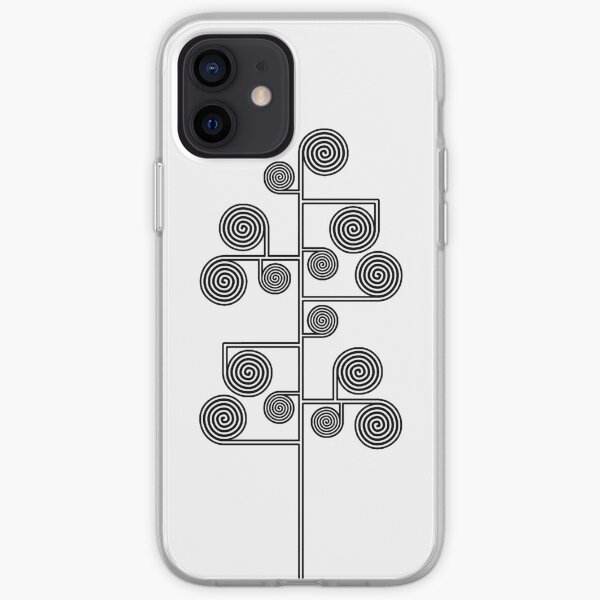 Hypnotic Tree *BLACK* iPhone Soft Case