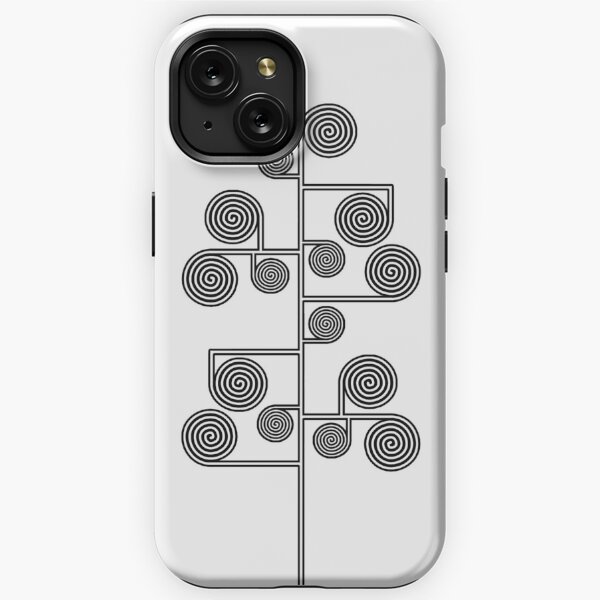 Hypnotic Tree *BLACK* iPhone Tough Case