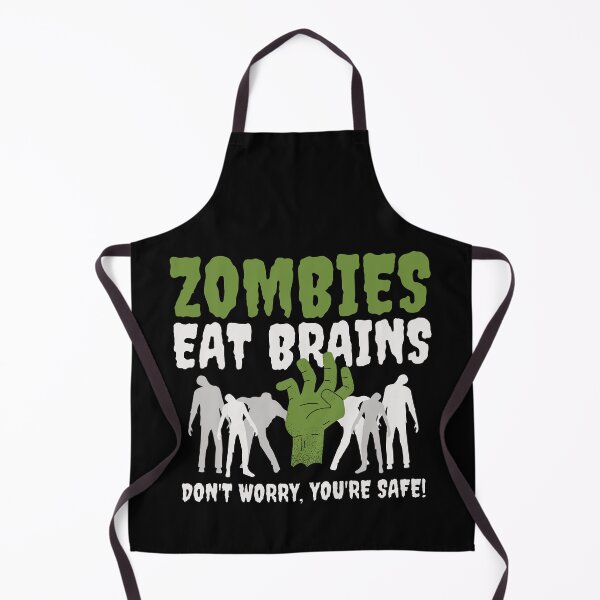 Item preview, Funny Zombies Eat Brains, Don't Worry You're Safe designed and sold by yoshra.