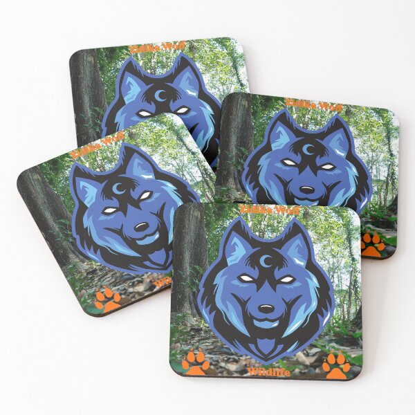 Item preview,  Blue Mysterious Mystifying Fierce Zidika Wolf Wildlife designed and sold by Darlene Douglas-Jackson.