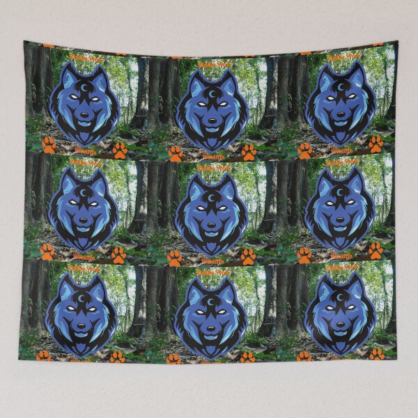 Item preview,  Blue Mysterious Mystifying Fierce Zidika Wolf Wildlife designed and sold by Darlene Douglas-Jackson.