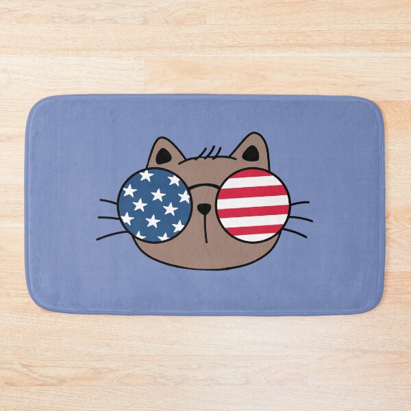 Item preview, Patriotic Cat Brown designed and sold by animalsforfun.