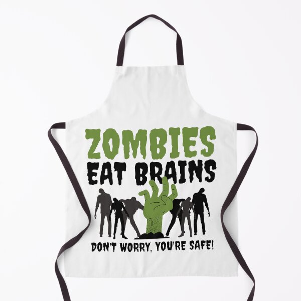 Item preview, Funny Zombies Eat Brains, Don't Worry You're Safe designed and sold by yoshra.