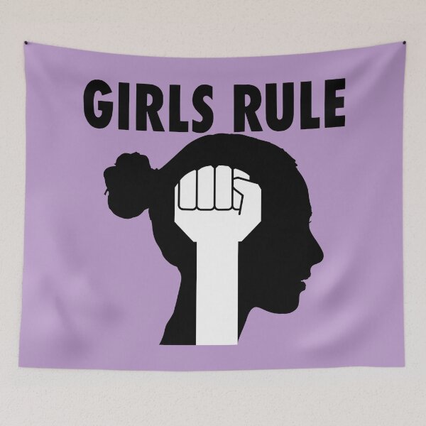 Item preview,  Girls rule t shirt, girls rule masks, girls rule phone cases, girls rule hat, girls rule clothing, girls rule hoodie, girls rule stickers  designed and sold by Poussyarts.