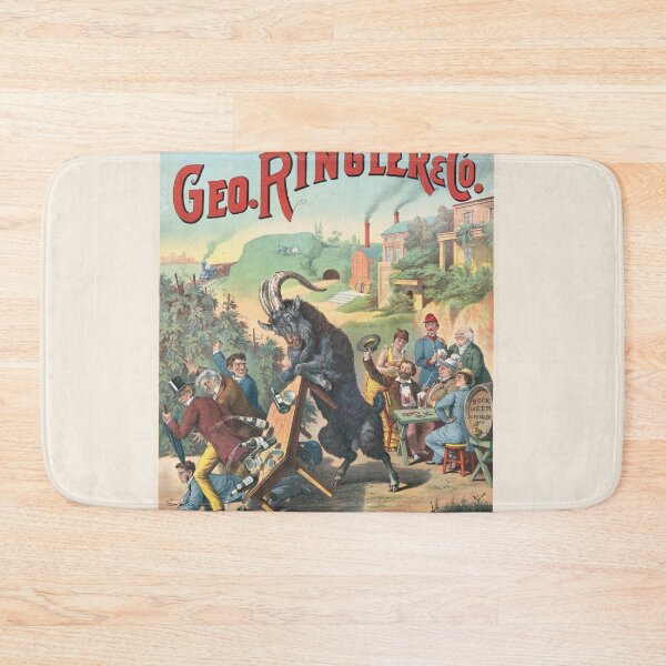 Item preview, Vintage Bock Beer Poster , Bock Geo. Ringler Henry Jerome Schile -Vintage goat Poster-Bock Beer designed and sold by TeeARTHY.