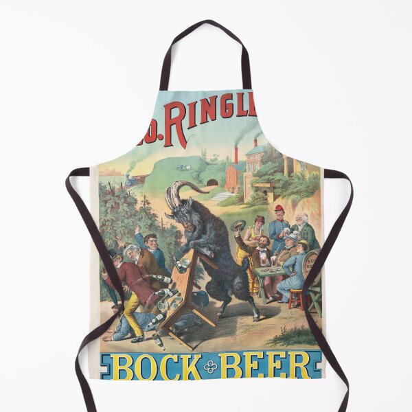 Item preview, Vintage Bock Beer Poster , Bock Geo. Ringler Henry Jerome Schile -Vintage goat Poster-Bock Beer designed and sold by TeeARTHY.